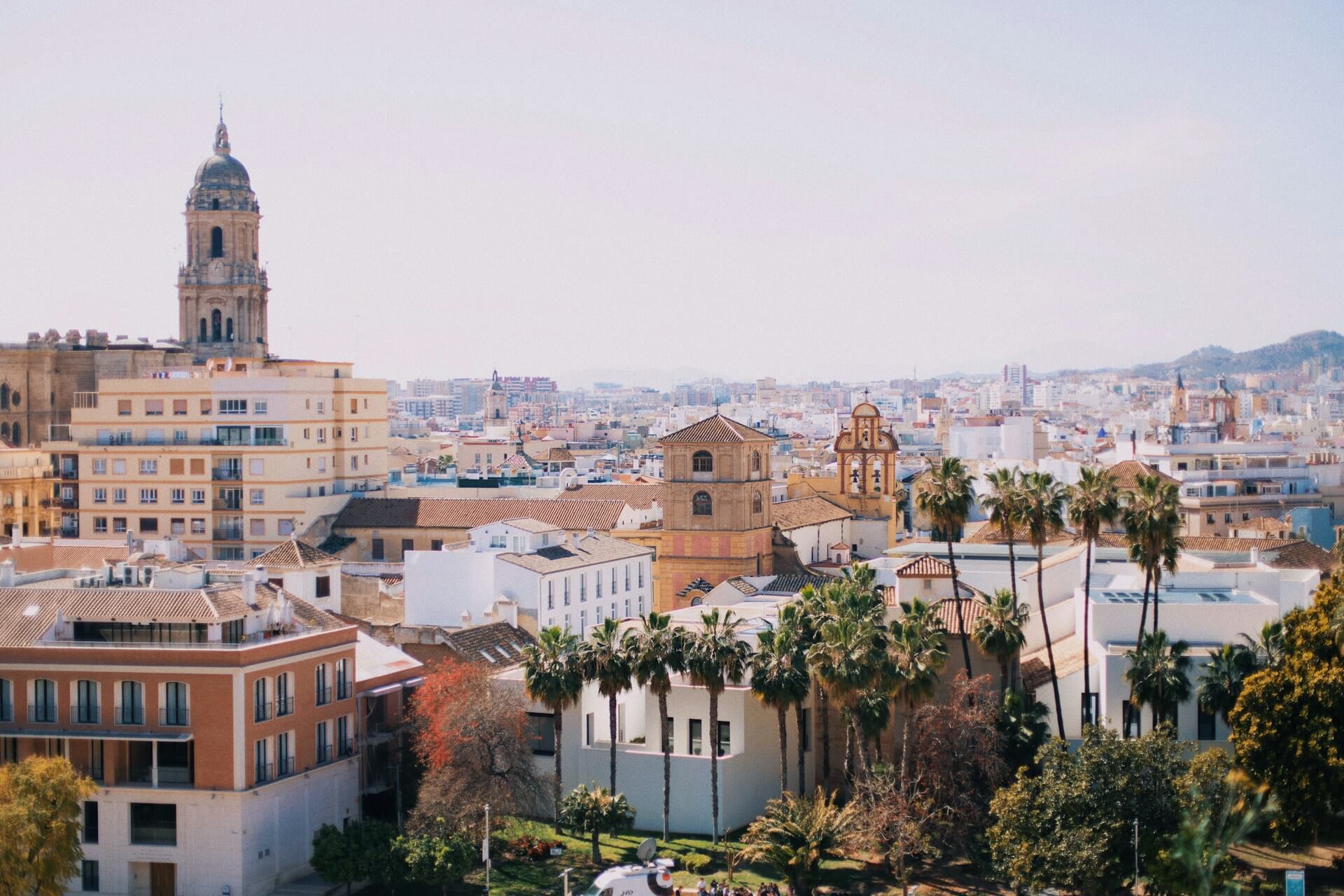Vistas panorámicas de Málaga